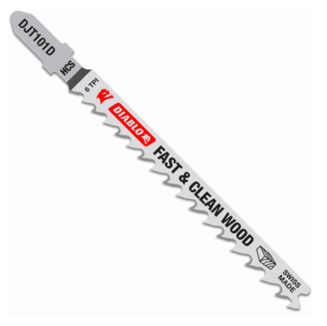 Diablo DJT101D5 6 TPI T-Shank Jig Saw Blades, Carbon Steel