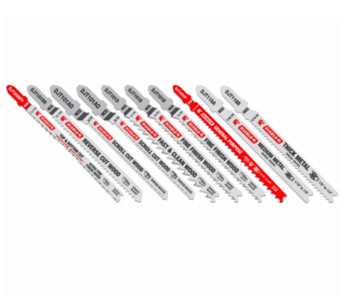 Diablo DJT10S T-Shank Jig Saw Blade Set, 10 Piece