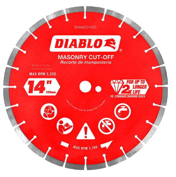 Diablo DMADS1400 Diamond Saw Blade, 14 Inch