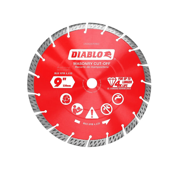 Diablo DMADST0900 Segmented Rim Saw Blade, 9 inches