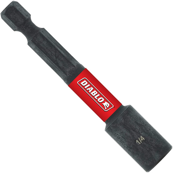 Diablo DNTSL14 Magnetic Nut Setter, 1/4 Inch x 2-9/16 Inch