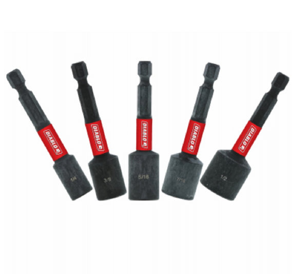 Diablo DNTSL-S5 Magnetic Nut Setter Set, 2-9/16 Inch