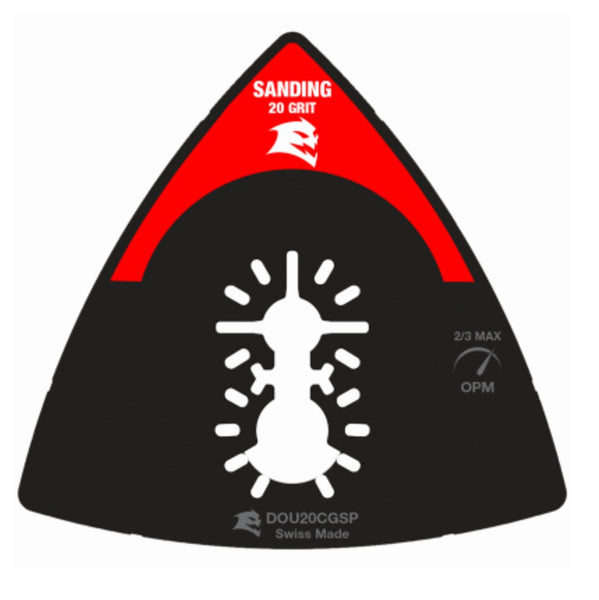 Diablo DOU20CGSP Universal Fit Carbide Grit Oscillating Sanding Plate, 20 Grit