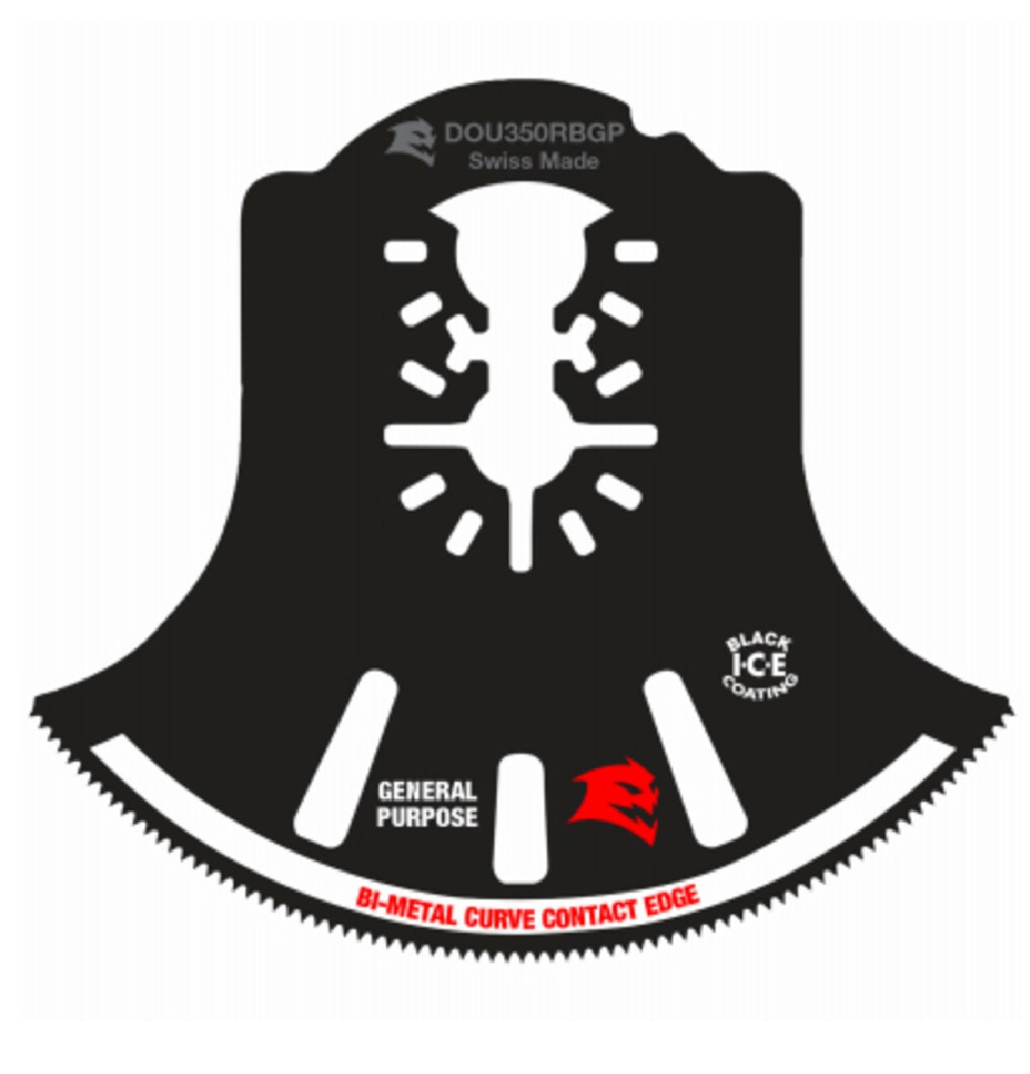 Diablo DOU350RBGP Universal Fit Bi-metal Oscillating Blade, 3-1/2 Inch