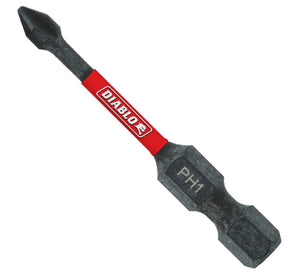 Diablo DPH12P1 Phillips Drive Bit, Number 1, 2 Inch