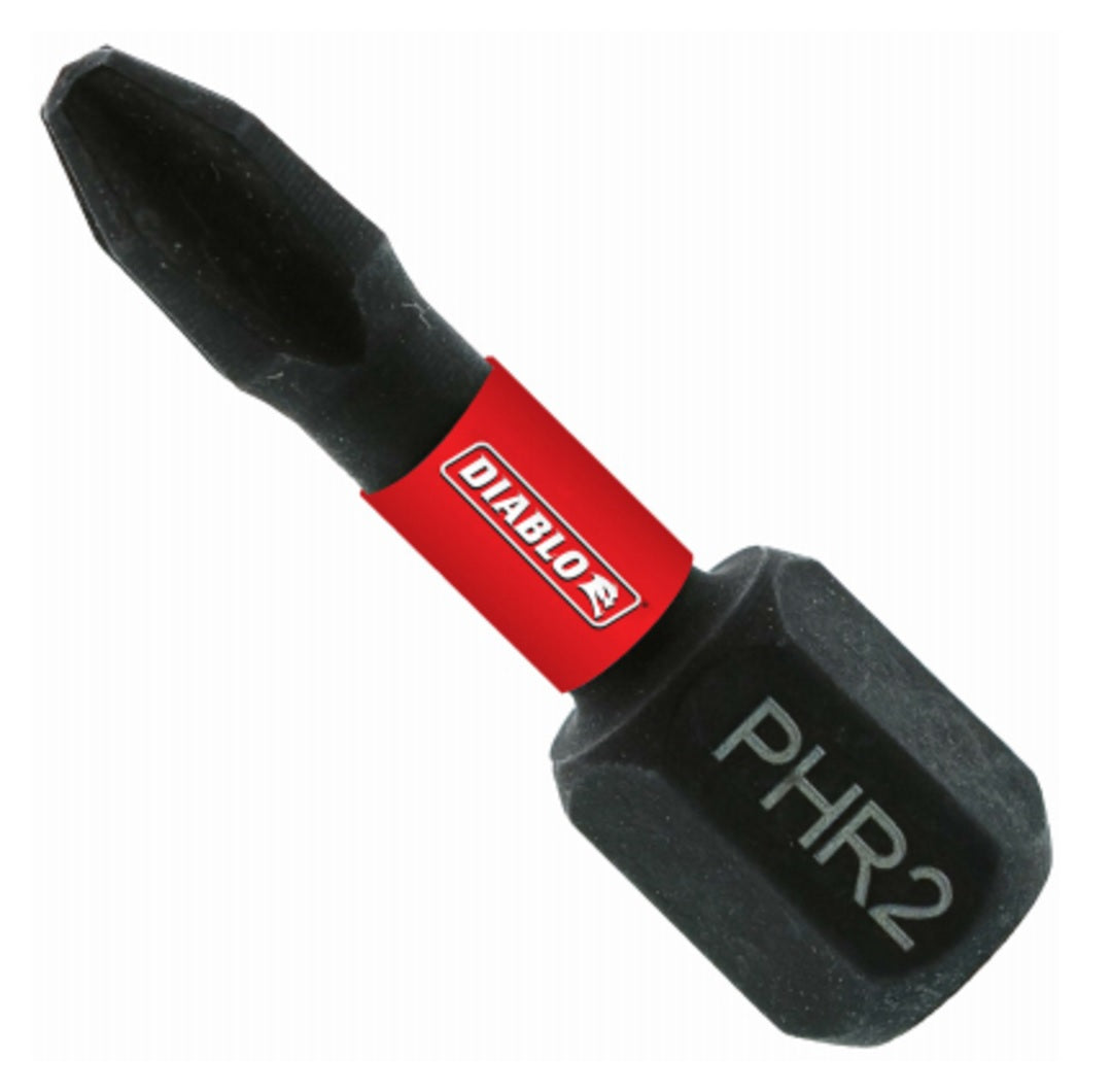 Diablo DPH2R1P2 #2R Phillips Drive Bits, 1 Inch