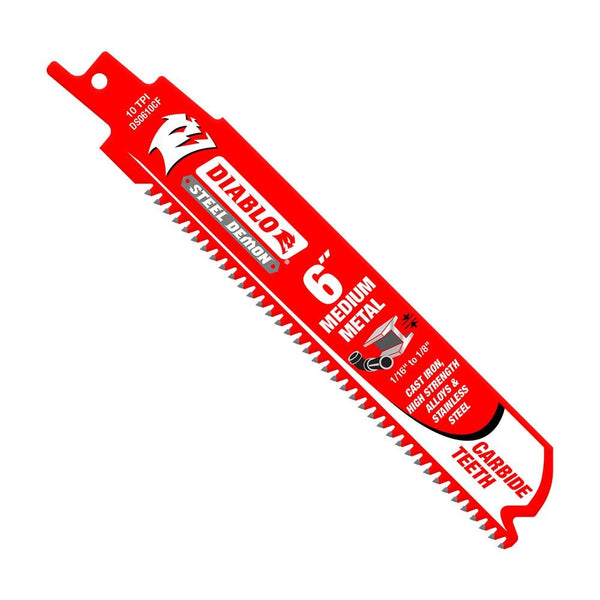 Diablo DS0610CF10 Metal Steel Demon Reciprocating Blades, 6 Inch