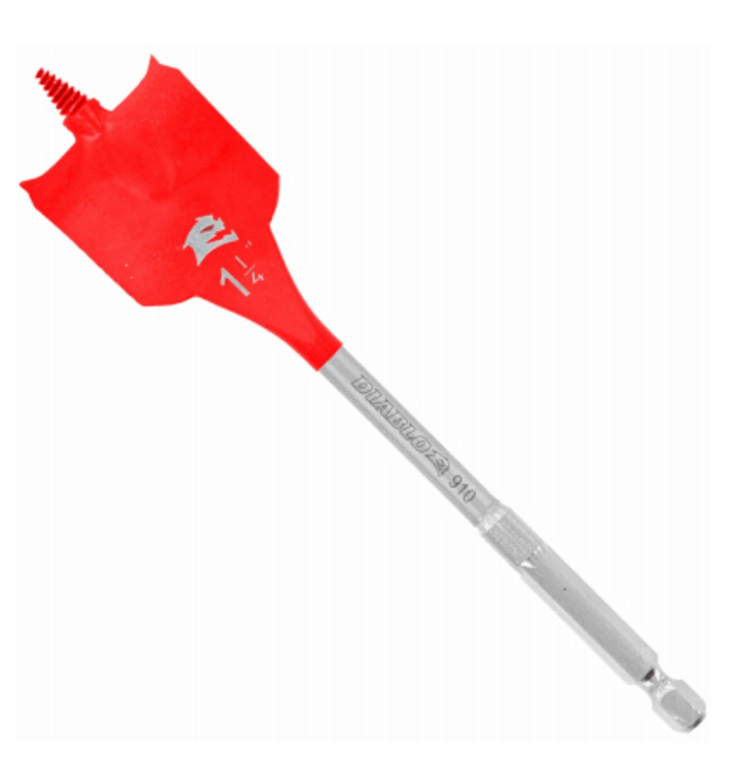 Diablo DSP2150 Speed Demon Spade Bit, 1-1/4 Inch x 6 Inch