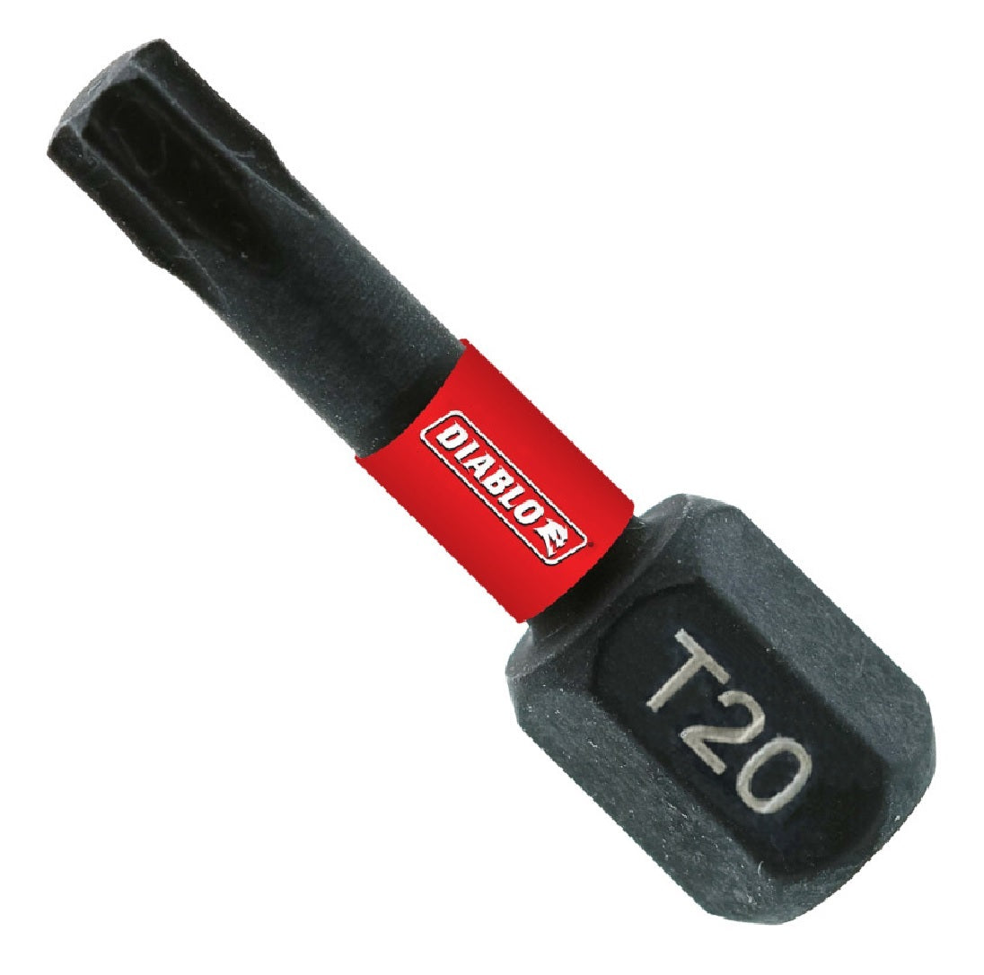 Diablo DT201P100 Screwdriver Insert Bit, #20 Drive, Torx Drive, 1 Inch
