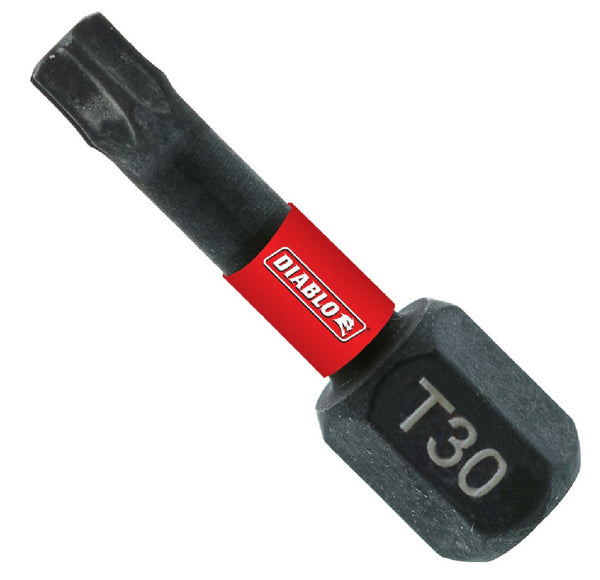 Diablo DT301P25 Screwdriver Insert Bit, #30 Drive, Torx Drive, 1 Inch