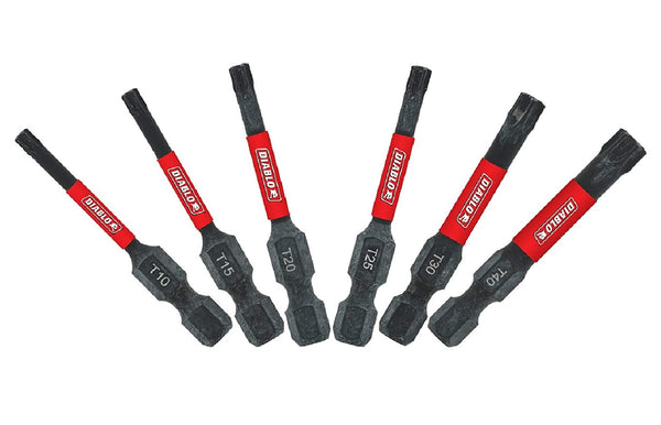 Diablo DTV2-S6 Torx Bit Set, 2 Inch, 6 Piece