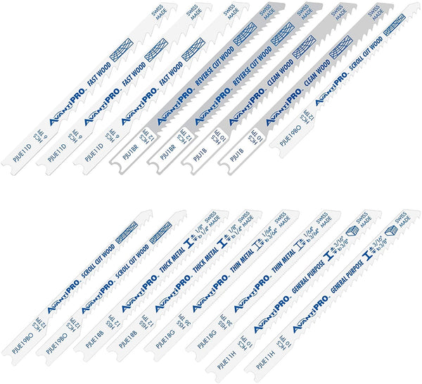 Diablo PJU16BC Avanti Pro U-Shank Jig Saw Blade Set, 13 Piece