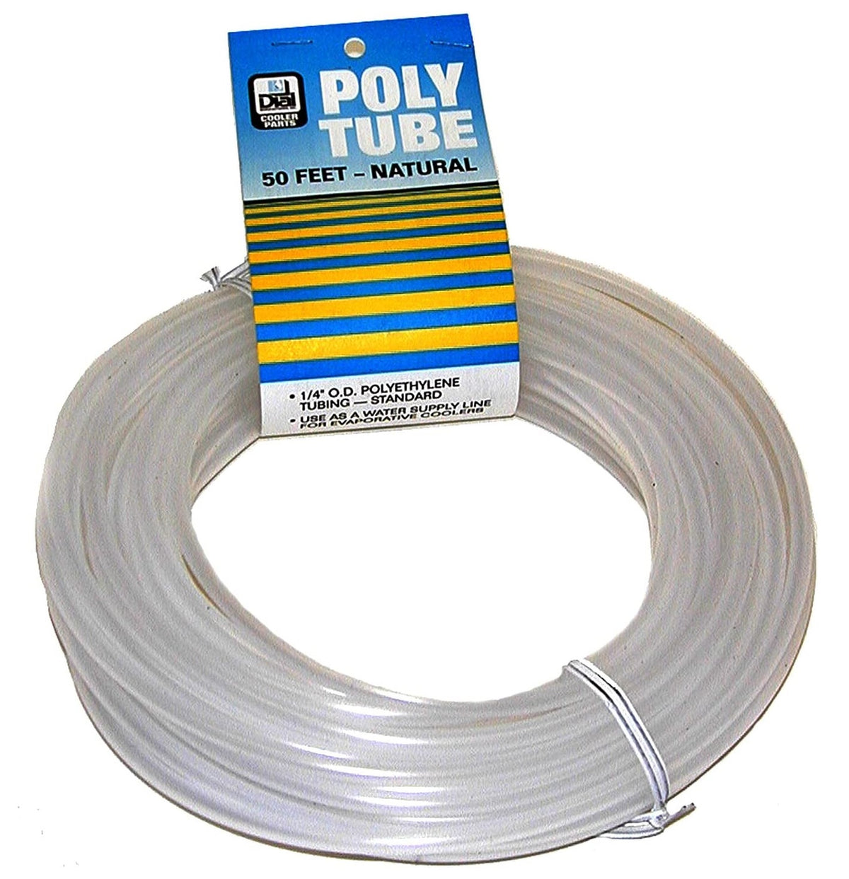 Dial Mfg 4294 Natural Poly Tubing, 50 Feet