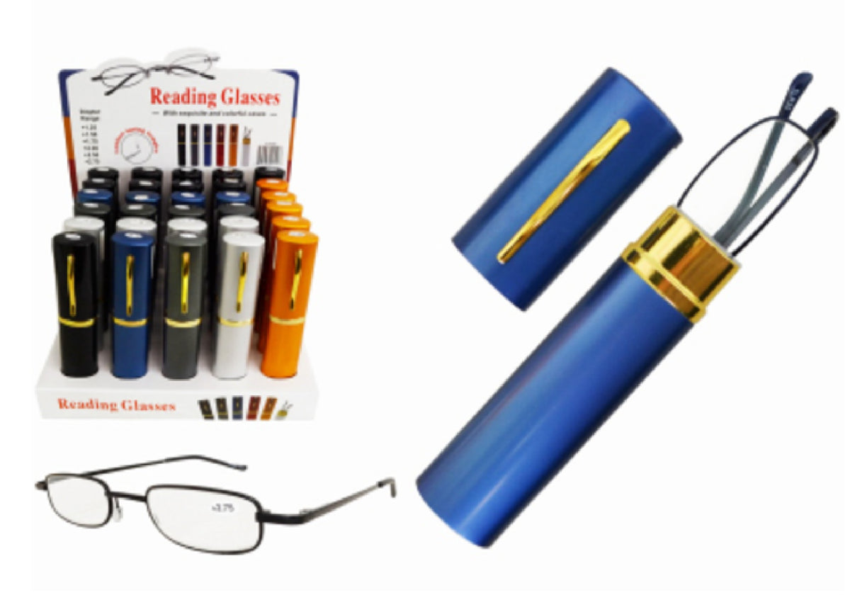Tube reading glasses 1.25 best sale