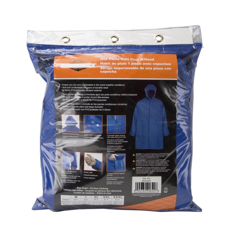 Diamondback 8156GRBXX Rain Coat, 2XL