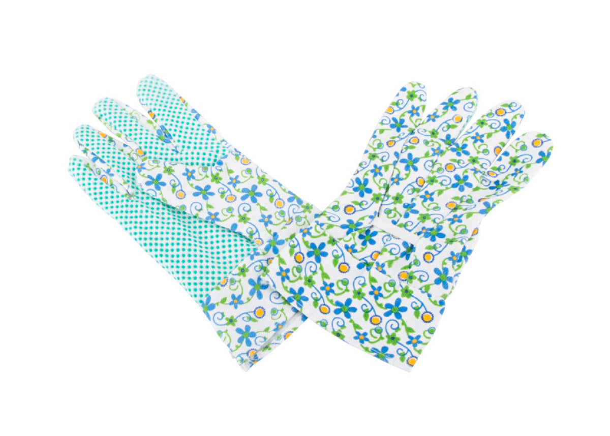 Diamondback C001 Garden Gloves with PVC Dots, Assorted Pattern