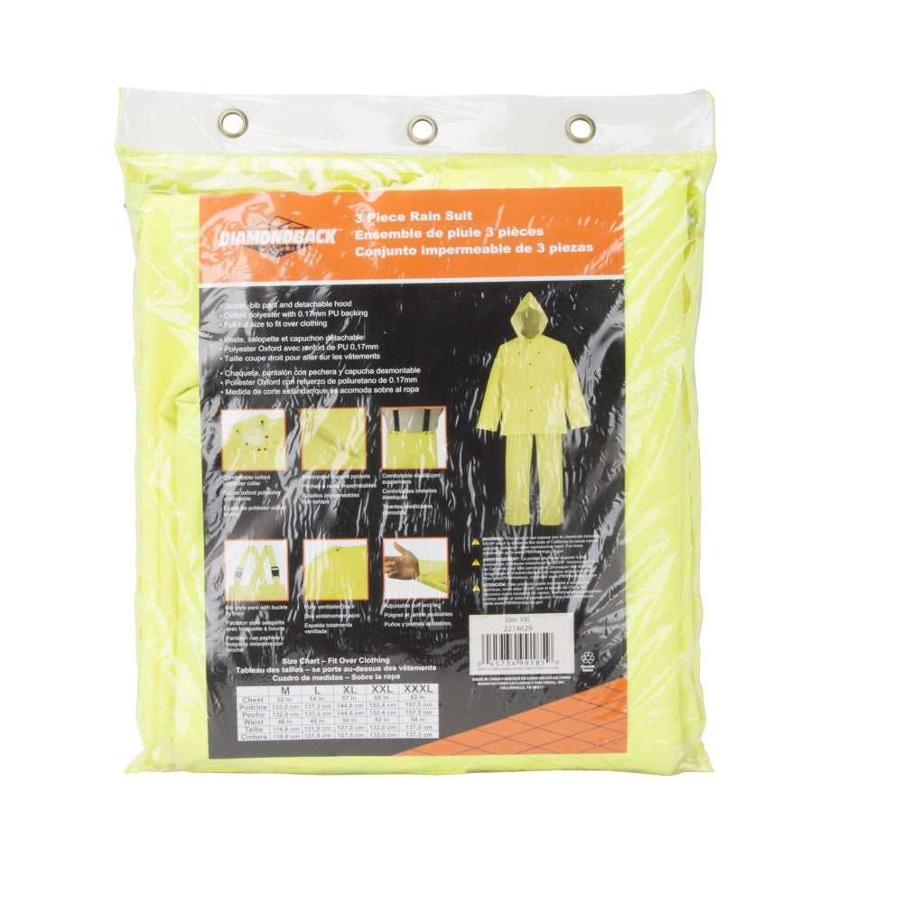 Diamondback OX025PU-XXL Rain Suit, 2XL