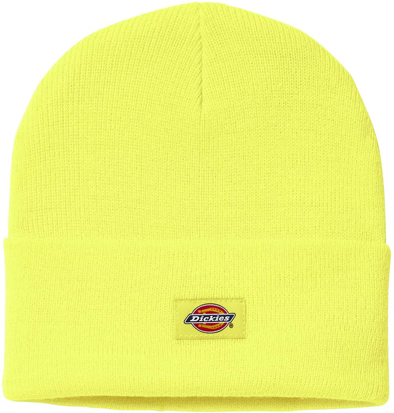 Dickies WH201EW Men's Acrylic Cuffed Beanie Hat, Neon Yellow