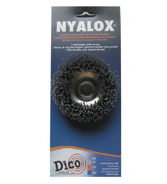 Dico 7200004 Nyalox Cut Brush, 3 Inch, 80 Grit