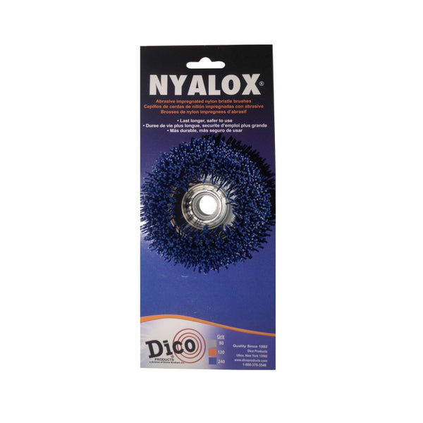 Dico 7200009 Nyalox Fine Wire Cup Brush, Nylon, 3" Dia