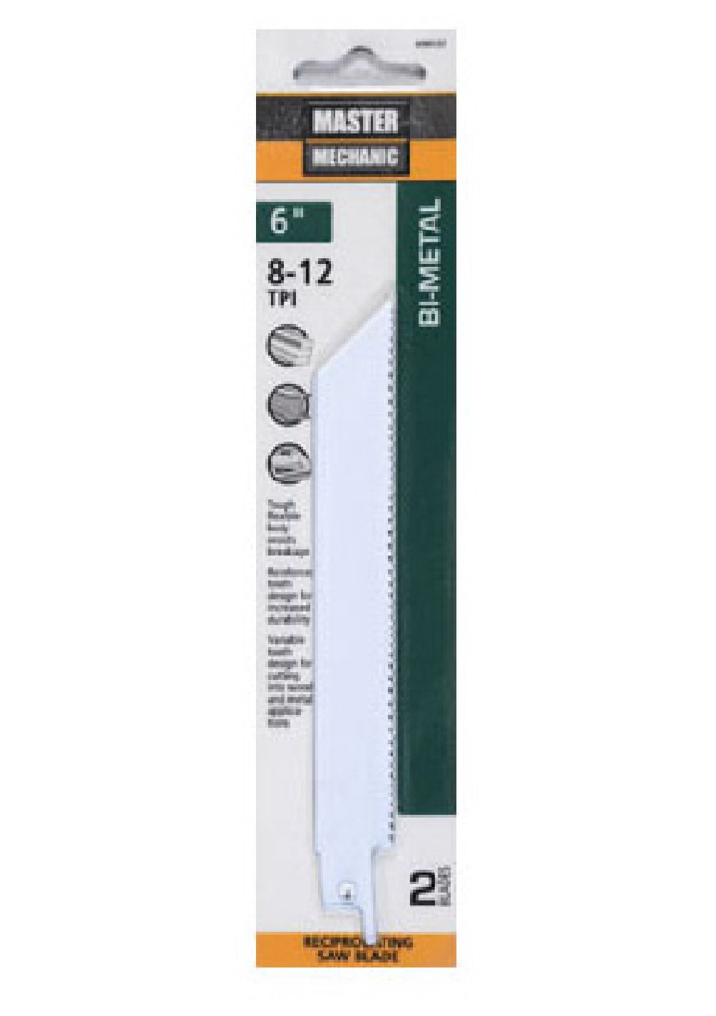 Disston 698532 Reciprocating Saw Blade - 6"/ 8/12 Tpi