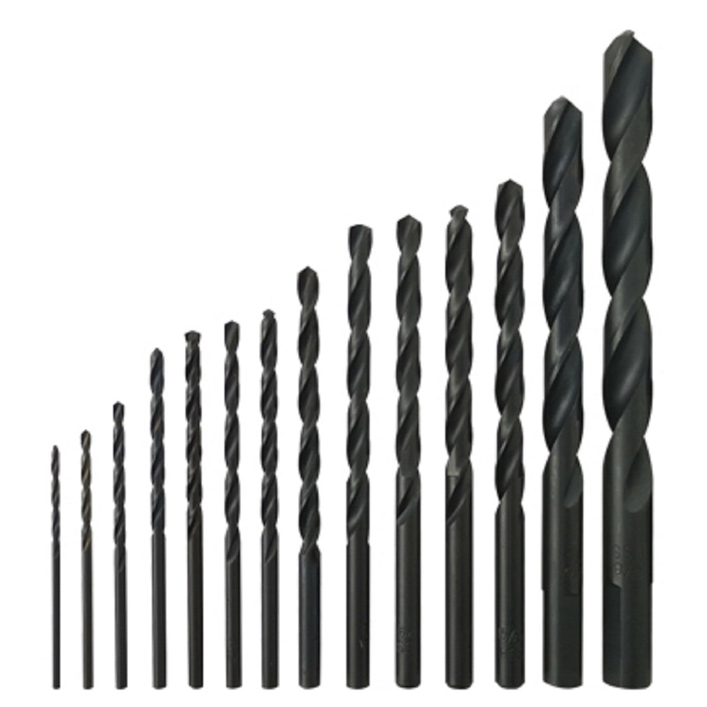 Disston 259514 Drill Bit Set, Black Oxide, 15 Piece