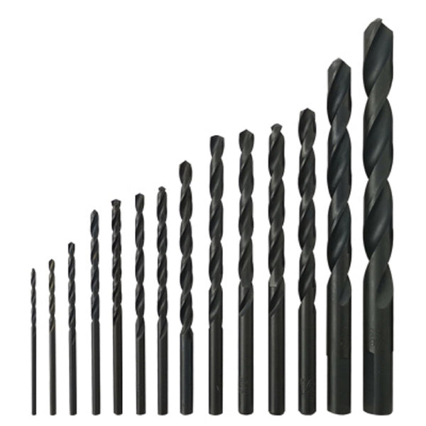 Disston 259514 Drill Bit Set, Black Oxide, 15 Piece