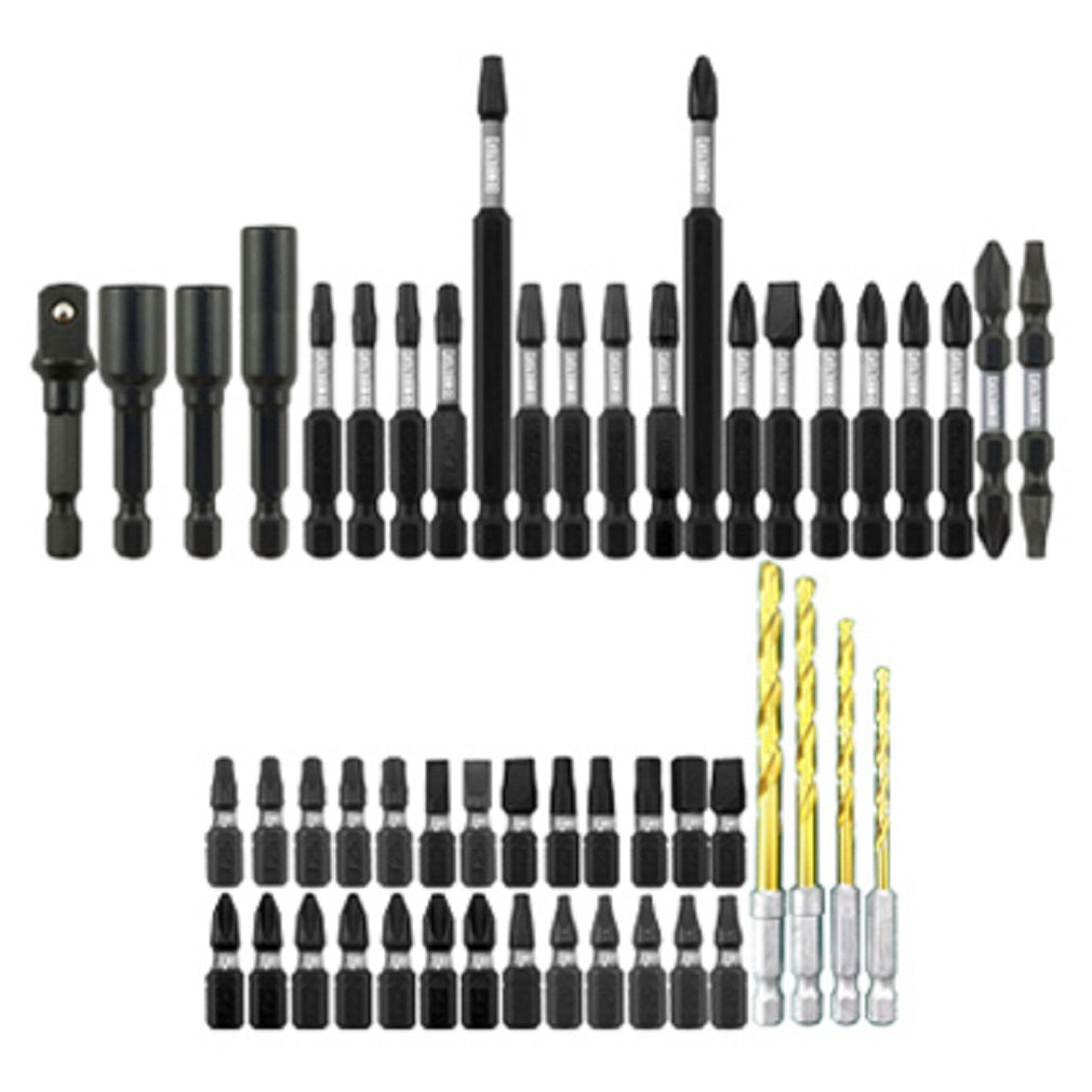 Disston 256121 Impact Bits Set, Assorted Size, 50 Piece