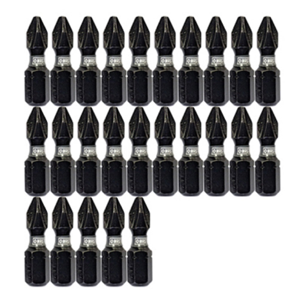 Disston 255388 Impact Power Bits, Phillips #2 - 1 Inch