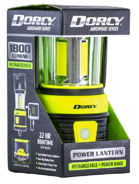 Dorcy 41-3125 Adventure Series Rechargeable Lantern, 1800 Lumens, Green