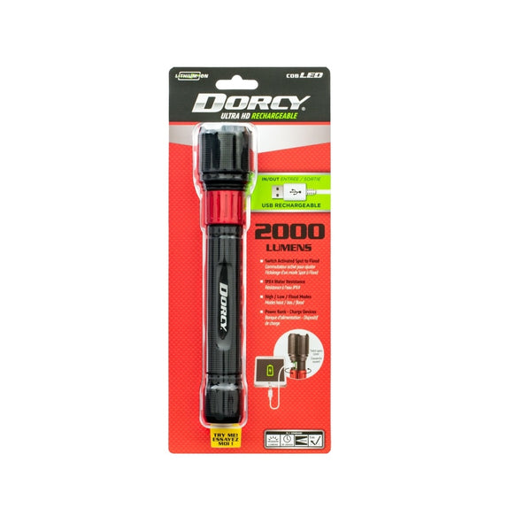 Dorcy 41-4328 Ultra Rechargeable Flashlight With Powerbank, 4000 mAh