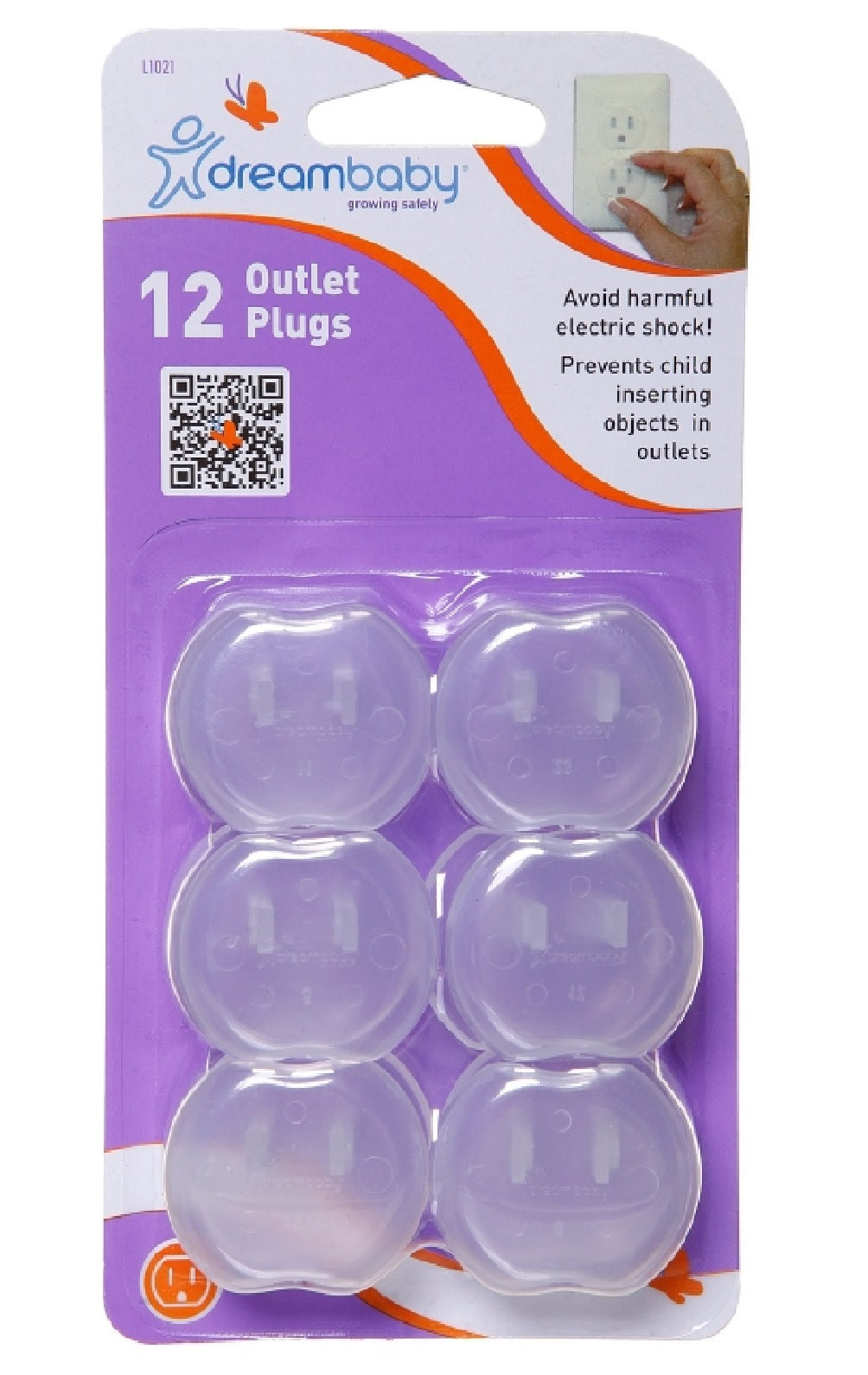 Dreambaby L1021A Outlet Plugs, Translucent