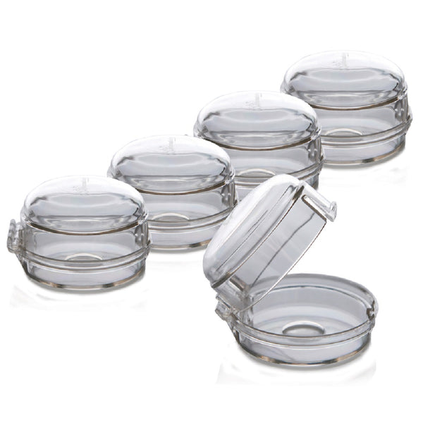 Dreambaby L730A Stove & Oven Knob Cover, Clear, 5 Pack