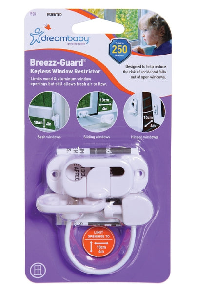 Dreambaby L928 Breezz Guard Keyless Window Restrictor, Plastic