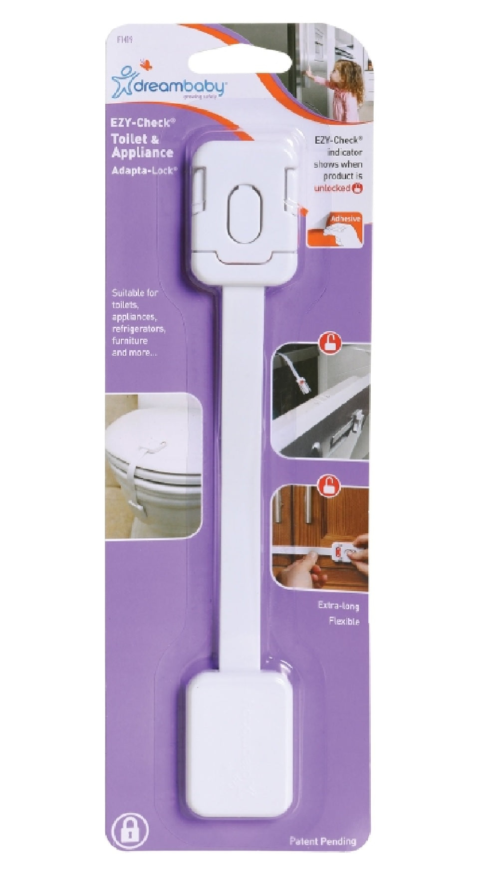 Dreambaby L1419 EZY-Check Toilet and Appliance Adapta Lock
