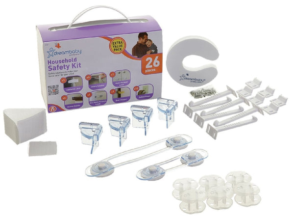 Dreambaby L7661 Home Safety Value Kit, Plastic, White