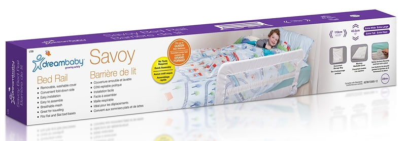 Dreambaby L720 Savoy Bed Rail, White, 43-1/4 inch