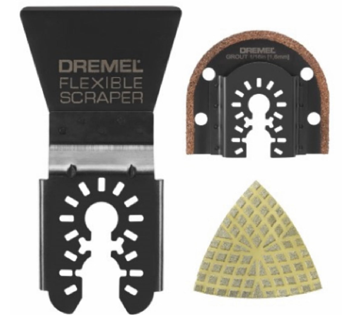Dremel MM515U Universal Dual Interface Oscillating Grout And Tile Blade Set