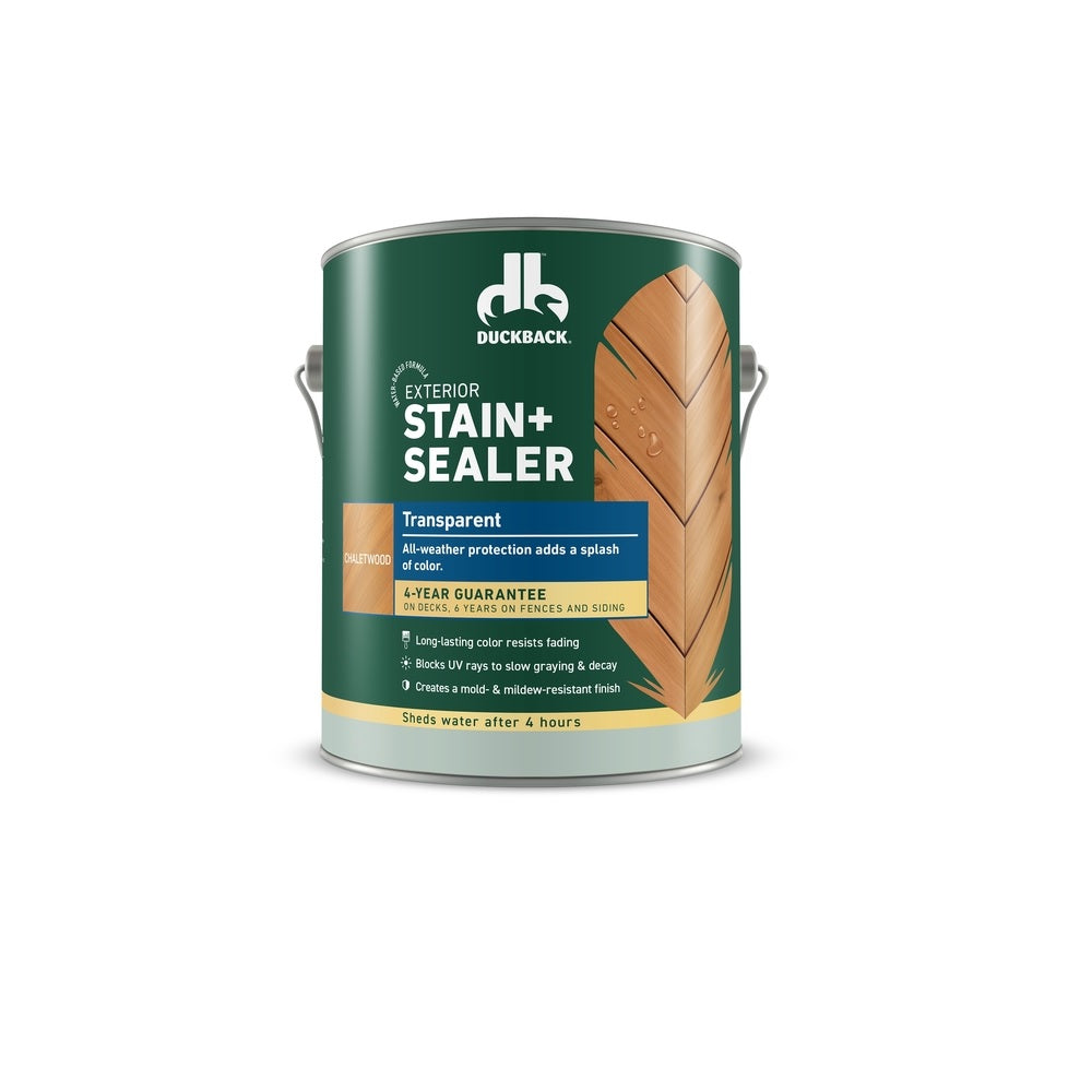 Duckback DBWB81010-16 Transparent Stain + Sealer, Gallon