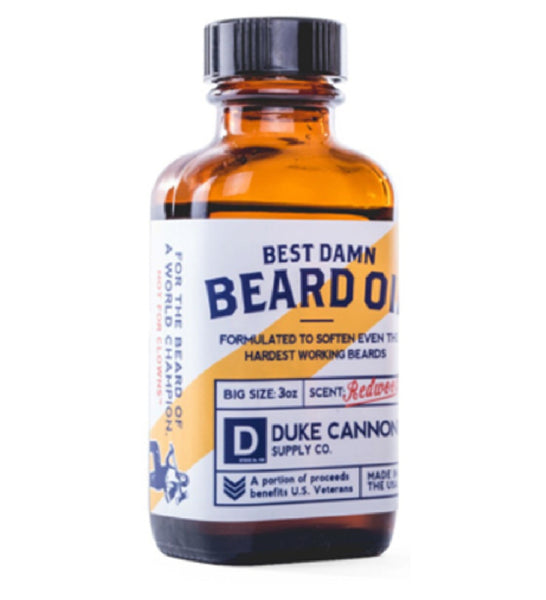 Duke Cannon BDOIL1 Best Damn Beard Oil, 3 Oz
