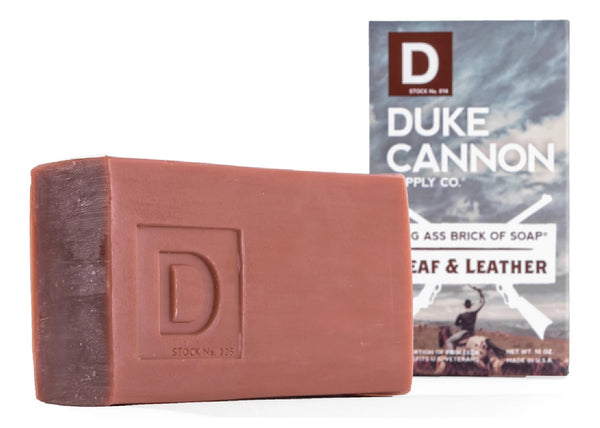 Duke Cannon 03LEAFLEATHER1 Leaf & Leather Big Ass Brick Of Soap, 10 Oz