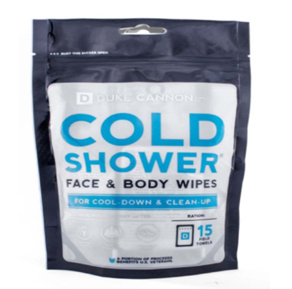 Duke Cannon TOWELSPOUCH1 Cold Shower Cooling Field Towel Wipes