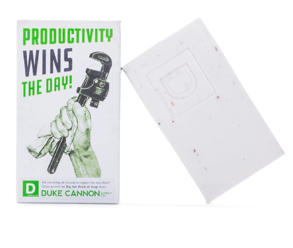 Duke Cannon 03WHITE1 WWII Era Big Brick of Soap for Men Productivity