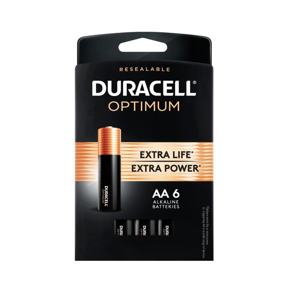 Duracell 032563 Optimum Alkaline Batteries, AA