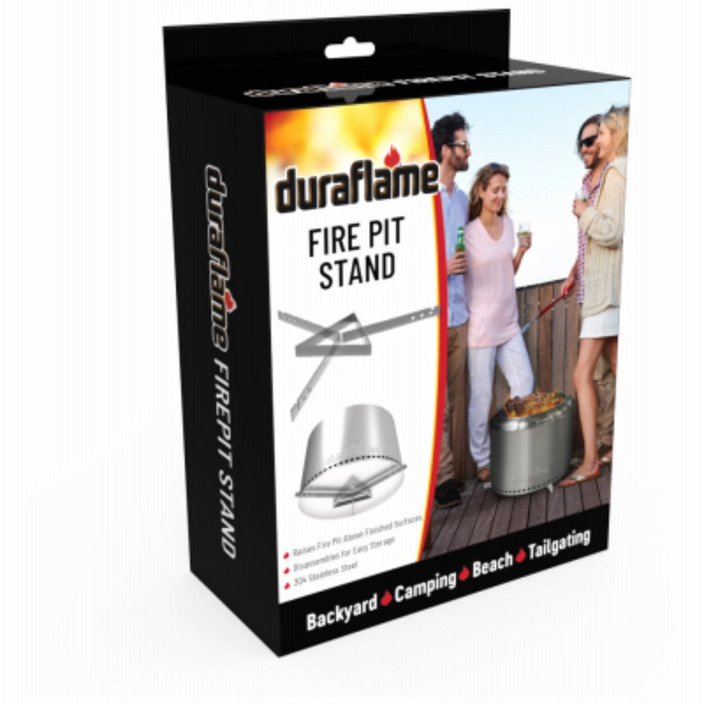 Duraflame DFST-4 Smokeless Fire Pit Stand, Stainless Steel