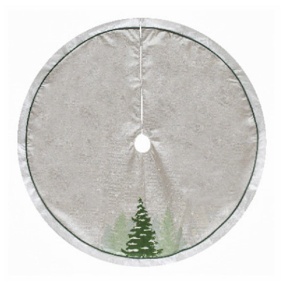 48" GRY/WHT Tree Skirt