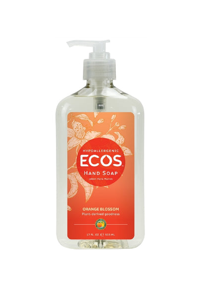 ECOS  9484/6 Hand Soap Bottle, Clear, 17 Oz
