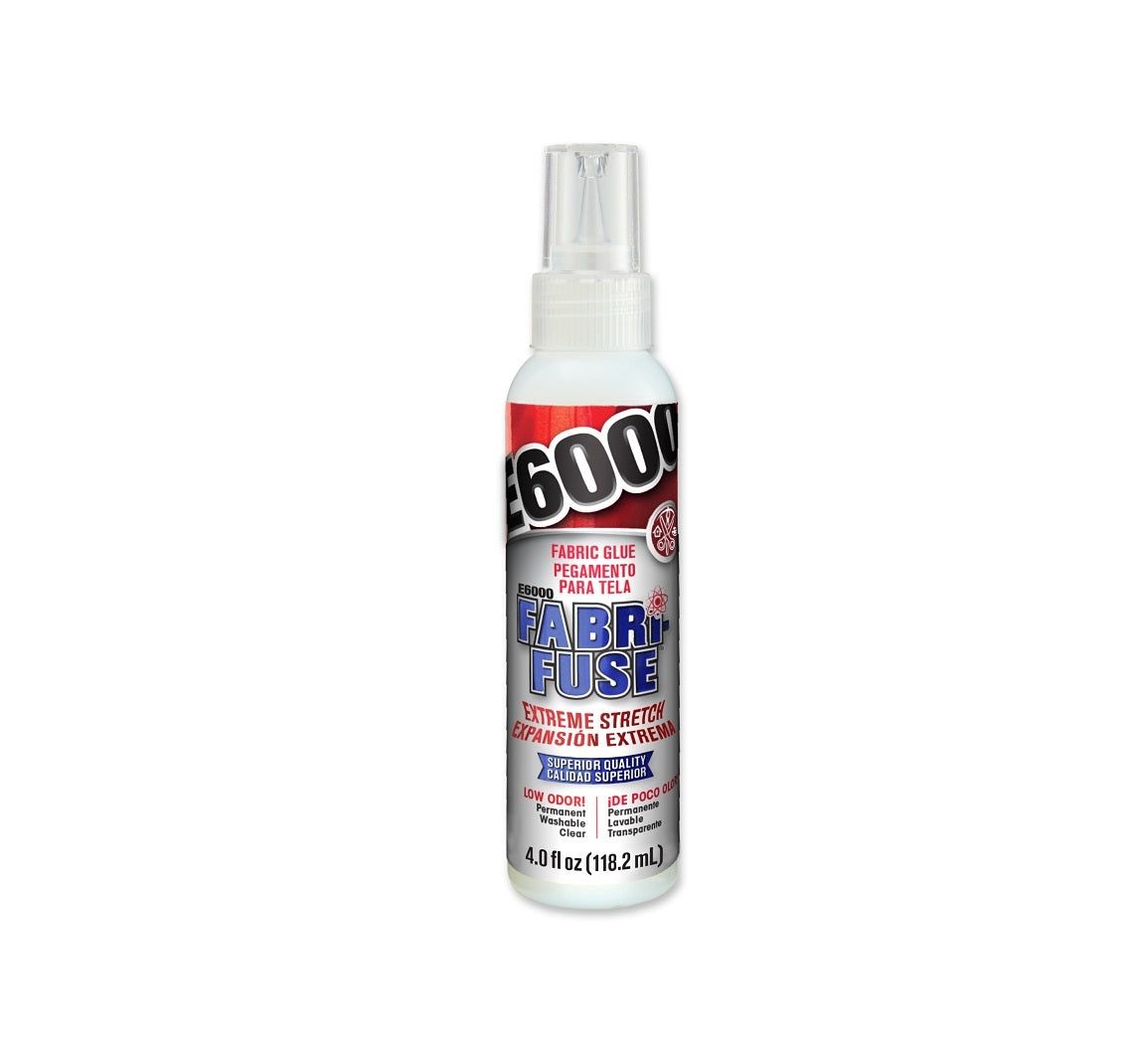 E6000 565004 FABRI-FUSE Glue, Clear/Cloudy White, 4 Oz