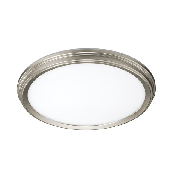 ETI 56572114 LED Ceiling Light Fixture with Nightlight, Brushed Nickel