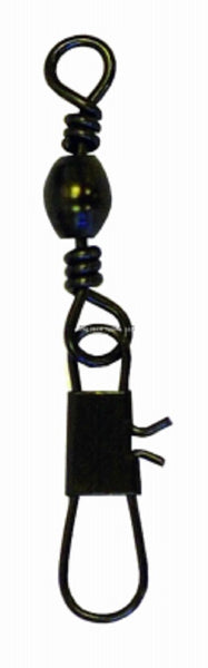 Eagle Claw 0848-2157 Barrell Swivel, Black, Size 7